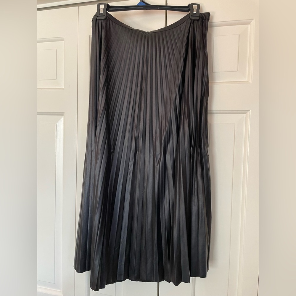 Ralph Lauren Black A-Line Pleated Skirt